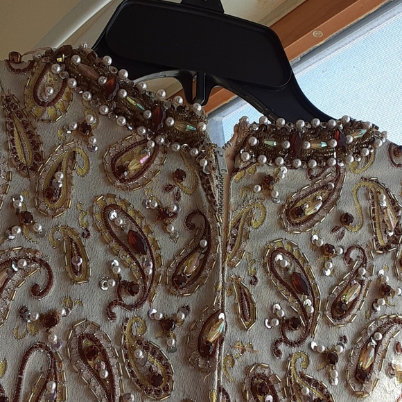 Beaded dress by Nat kaplan New York one of a kind - Picture 6 of 6